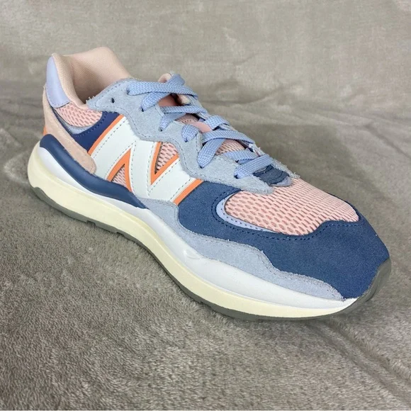 New Balance 57/40 Womens Running Shoes Size 10 Blue Pink Haze Suede Sneakers - Picture 4 of 9